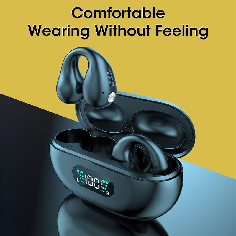 Bone Conduction Headphones TWS Earbuds Ear Clip Bluetooth 5.3 Touch Wireless Earphone In-Ear Bass HIFI Sports Headset Bone Conduction Headphones TWS Earbuds Ear Clip Bluetooth 5.3 Touch Wireless Earphone In-Ear Bass HIFI Sports Headset
